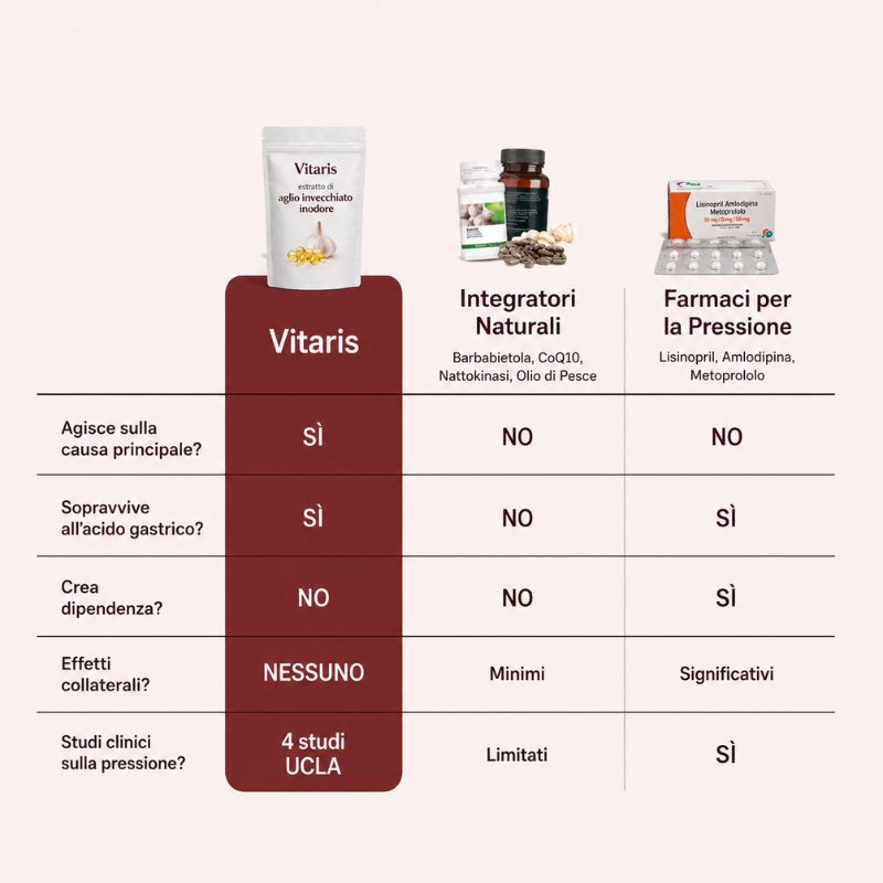 Estratto di Aglio Invecchiato — Supporto Clinicamente Studiato per la Pressione Sanguigna Prima di Ricorrere ai Farmaci