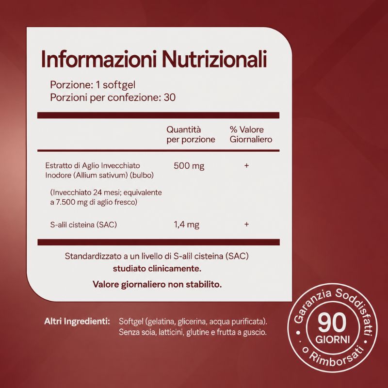 Estratto di Aglio Invecchiato — Supporto Clinicamente Studiato per la Pressione Sanguigna Prima di Ricorrere ai Farmaci