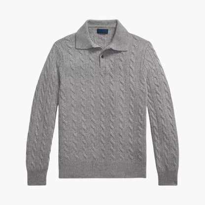 Wool–Cashmere Cable-Knit Jumper