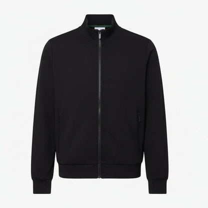 Zip-Up High Neck Fleece Sweatshirt