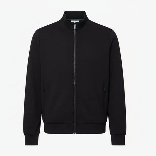 Zip-Up High Neck Fleece Sweatshirt