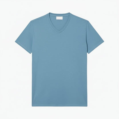 Lightweight Cotton Pima V Neck T-shirt