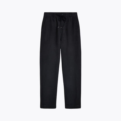 Lateef Relaxed Fit Pleated Linen Pant