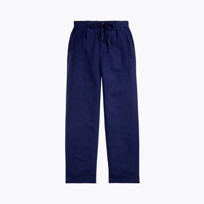 Lateef Relaxed Fit Pleated Linen Pant