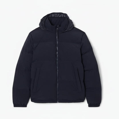 Water-Repellent Hooded Down Jacket