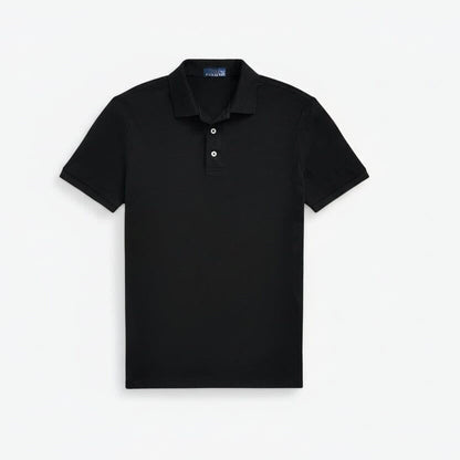 Custom Slim Fit Stretch Mesh Polo Shirt