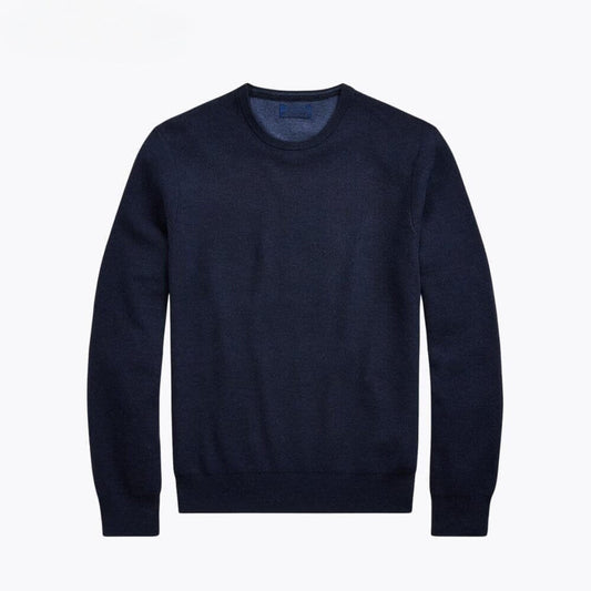 Mesh-Knit Cotton Crewneck Sweater