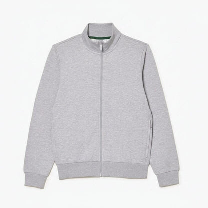 Zip-Up High Neck Fleece Sweatshirt